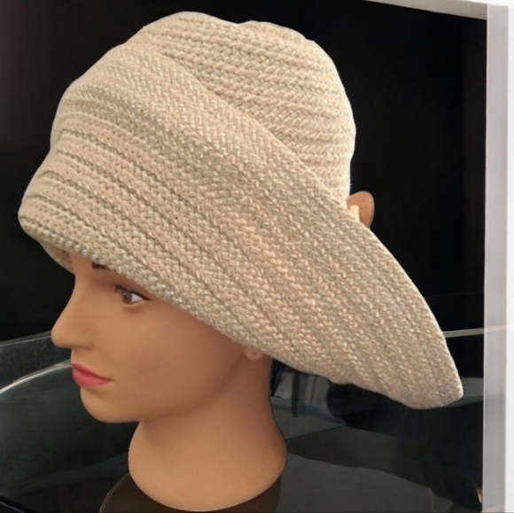 VINTAGE FRED BARE LONDON Straw Floppy Hat Wide Brim Craft Buttons Boho Hippie - Picture 15 of 16